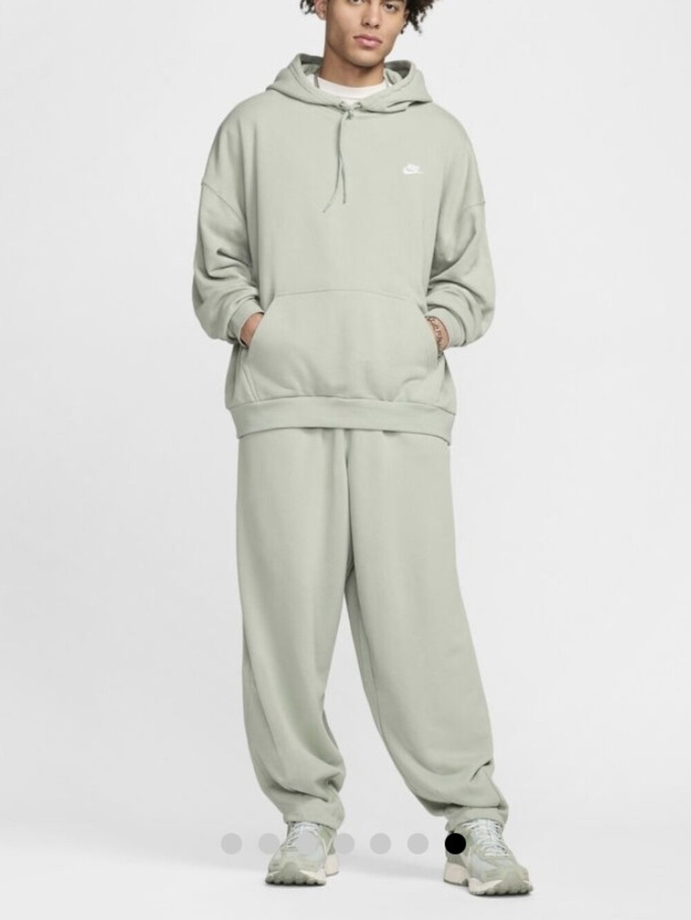 Nike Oversized Matching Set French Terry Hoodie & Taper Leg Pants Size M